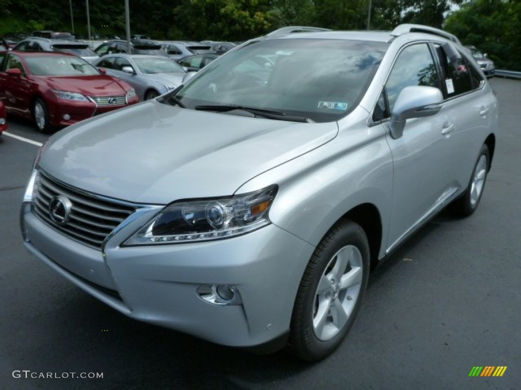 2013 RX 350 AWD - Silver Lining Metallic / Light Gray/Ebony Birds Eye Maple photo #8