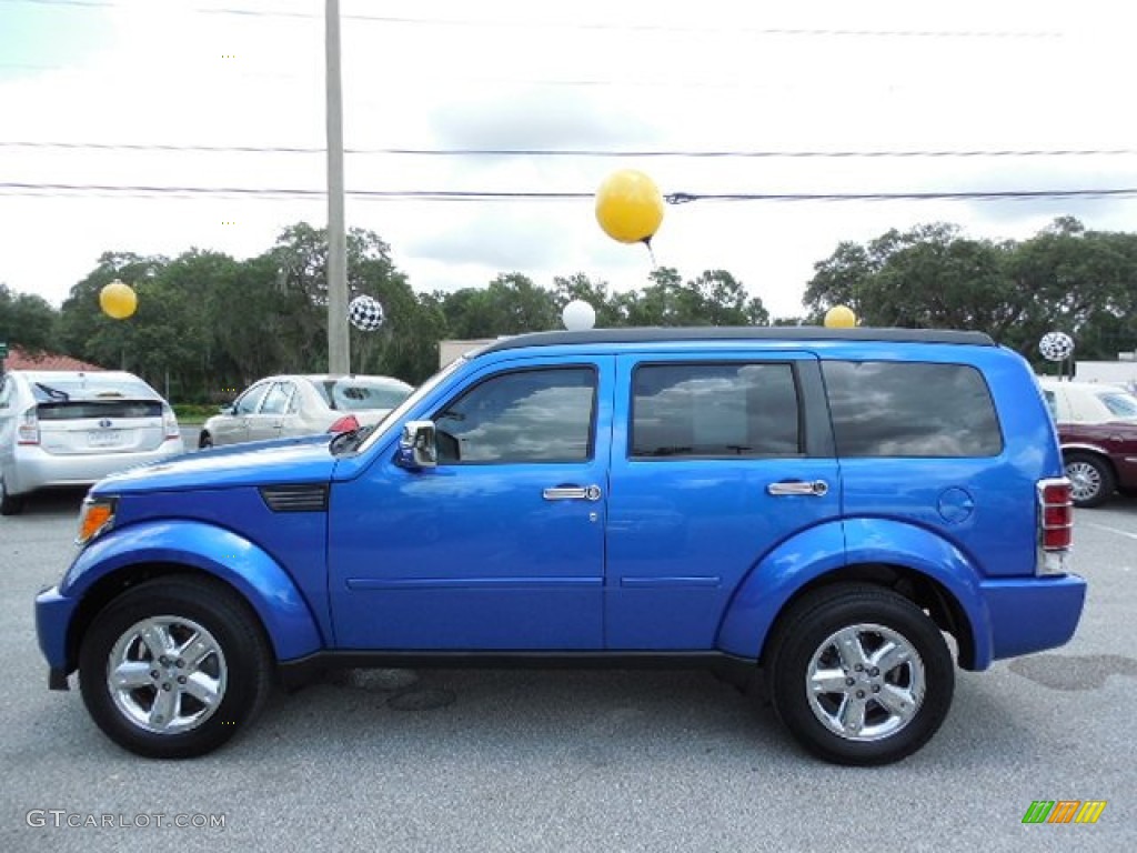 2008 Nitro SXT - Electric Blue Pearl / Dark Slate Gray/Light Slate Gray photo #2