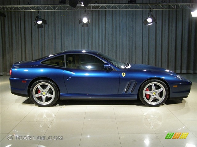2002 Ferrari 575 Maranello F1, Blue / Tan, Profile 2002 Ferrari 575M Maranello F1 Parts
