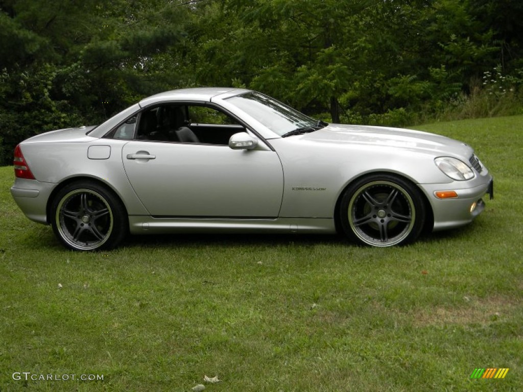 2001 SLK 230 Kompressor Roadster - Brilliant Silver Metallic / Charcoal Black photo #15