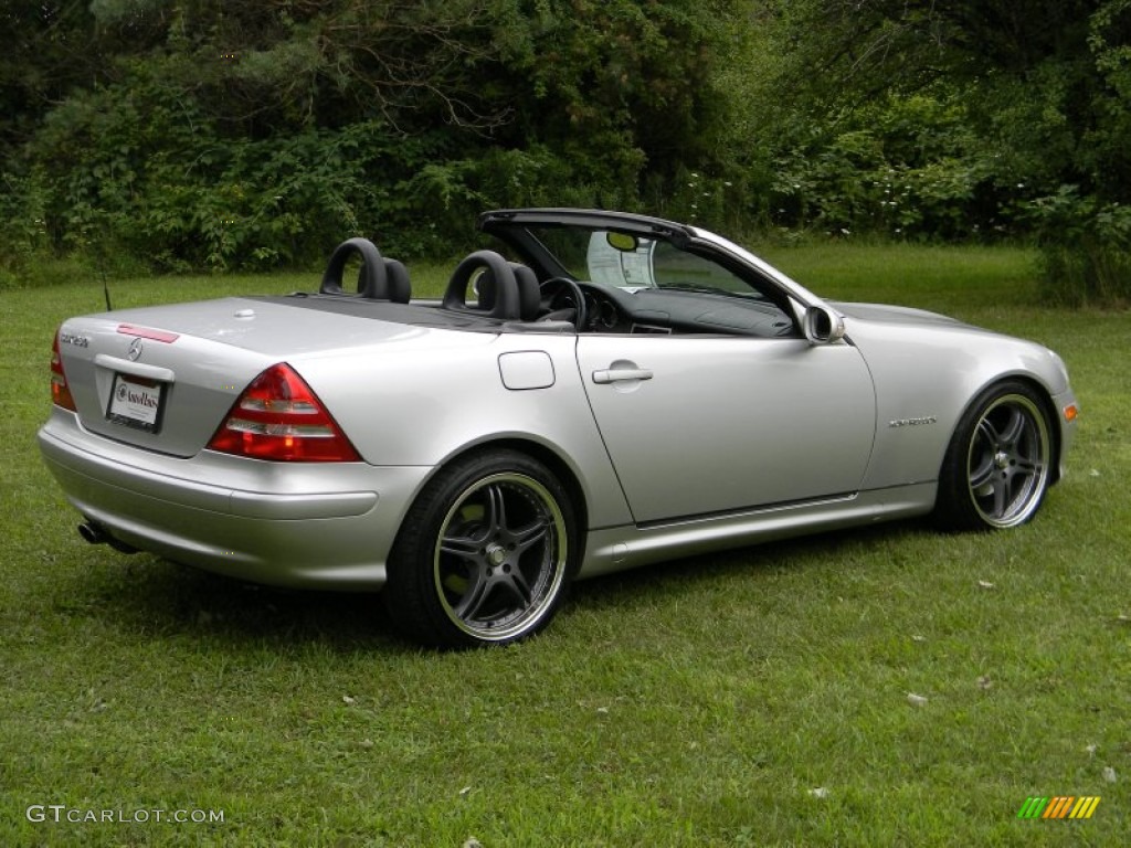 2001 SLK 230 Kompressor Roadster - Brilliant Silver Metallic / Charcoal Black photo #34