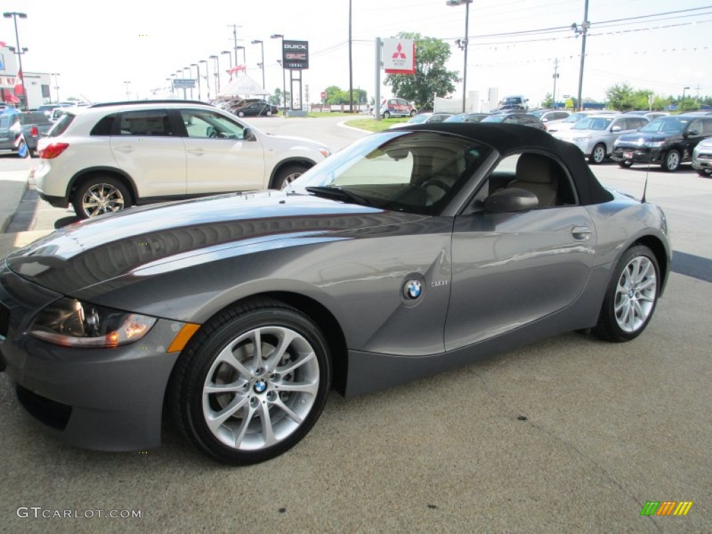 2008 Z4 3.0i Roadster - Space Grey Metallic / Beige photo #8