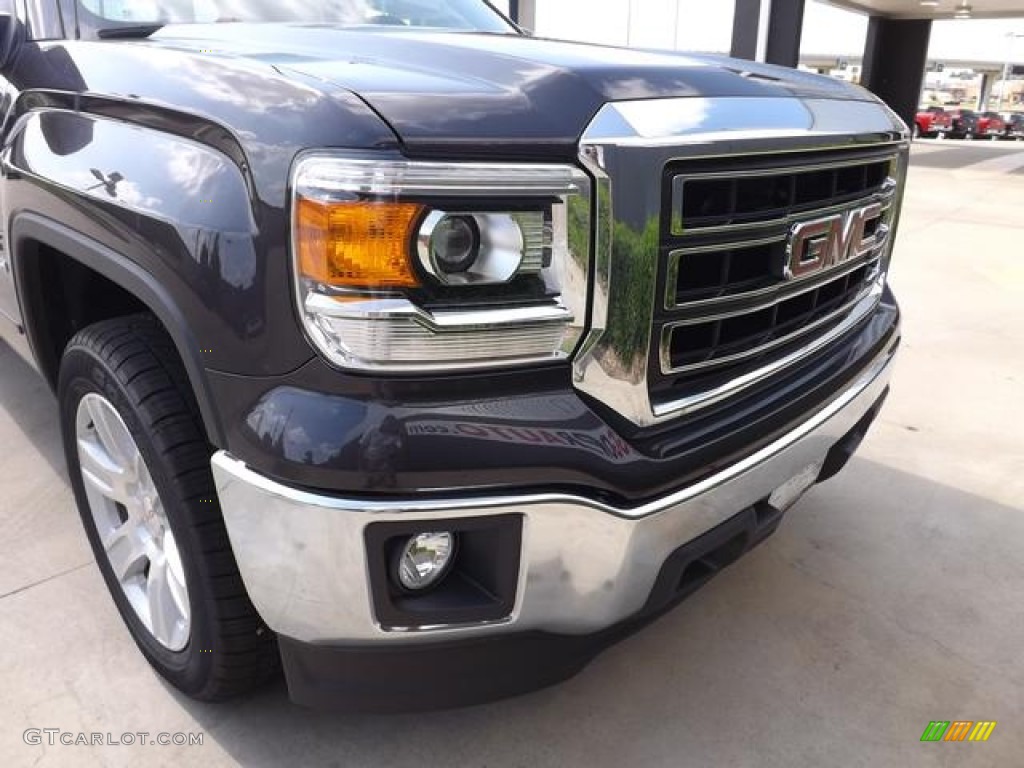 2014 Sierra 1500 SLE Crew Cab - Iridium Metallic / Jet Black photo #13