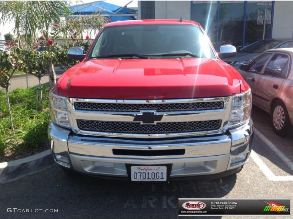 2012 Silverado 1500 LT Crew Cab - Victory Red / Ebony photo #1