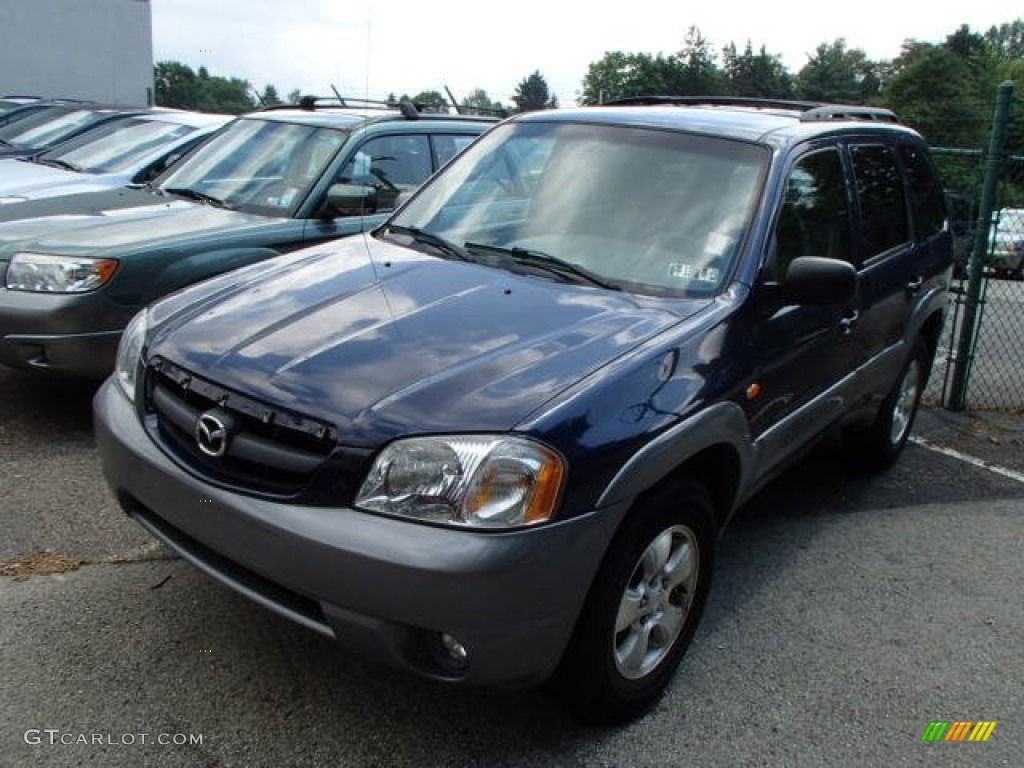 2002 Tribute LX V6 4WD - Calypso Blue Metallic / Gray photo #3