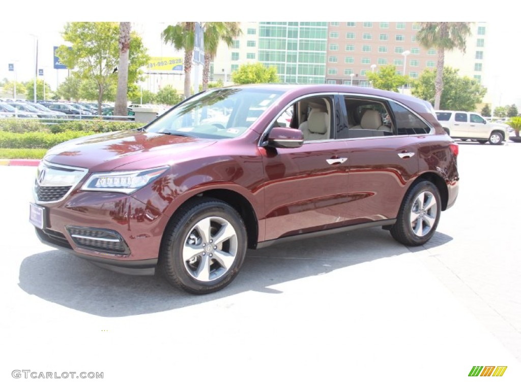 2014 MDX  - Dark Cherry Pearl / Parchment photo #3