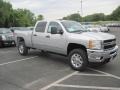 2013 Silver Ice Metallic Chevrolet Silverado 3500HD LT Crew Cab 4x4  photo #3