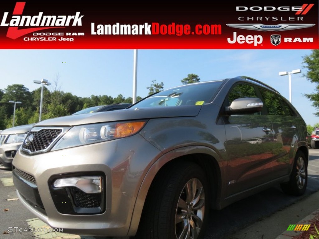 2011 Sorento SX V6 AWD - Titanium Silver / Black photo #1