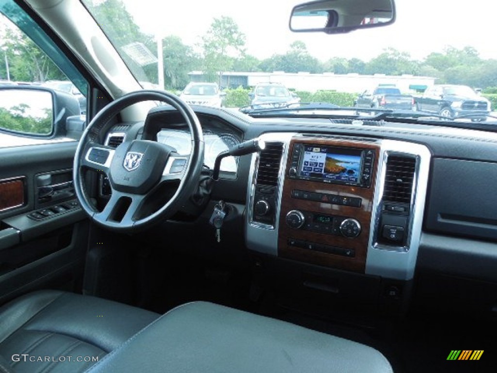 2010 Ram 3500 Laramie Crew Cab 4x4 - Brilliant Black Crystal Pearl / Dark Slate/Medium Graystone photo #11