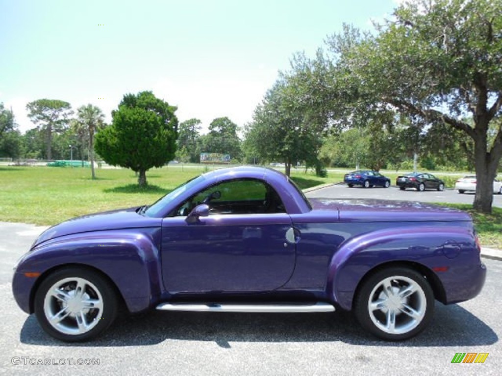 Ultra Violet Blue Metallic 2004 Chevrolet SSR Standard SSR Model Exterior Photo #84196184
