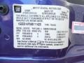 2004 Chevrolet SSR Standard SSR Model Info Tag