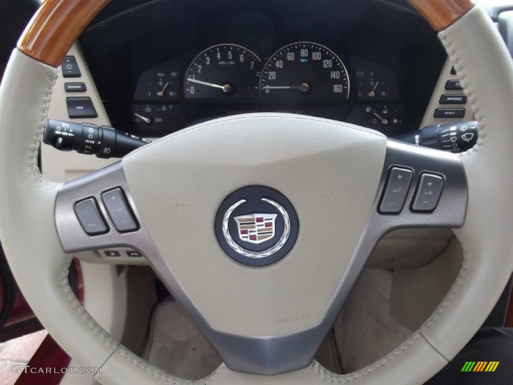 2007 Cadillac XLR Roadster Cashmere Steering Wheel Photo #84196832