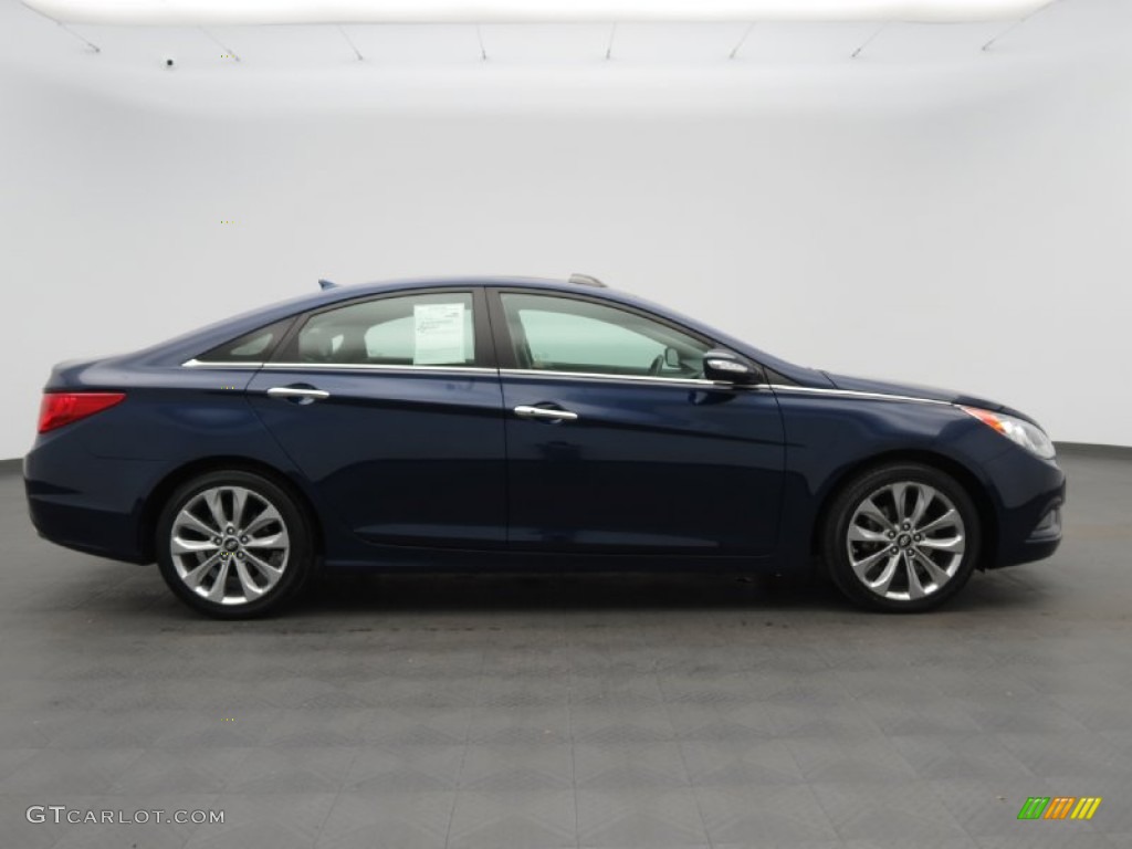 2011 Sonata Limited 2.0T - Indigo Blue Pearl / Gray photo #2