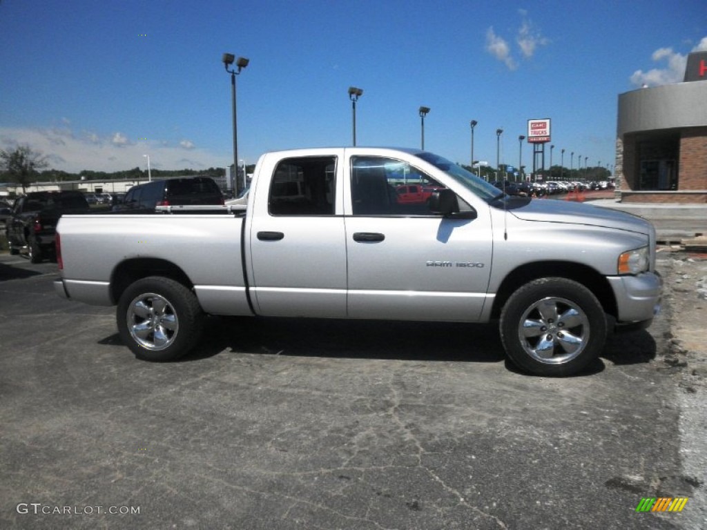 2003 Ram 1500 SLT Quad Cab 4x4 - Bright Silver Metallic / Dark Slate Gray photo #1