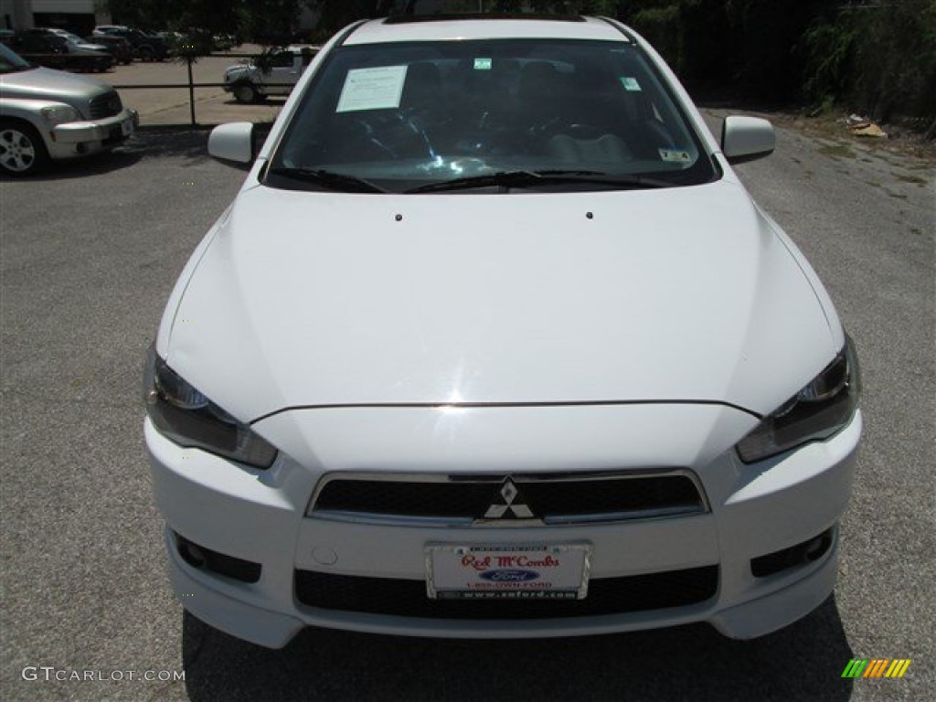 2010 Lancer ES - Wicked White Metallic / Black photo #2
