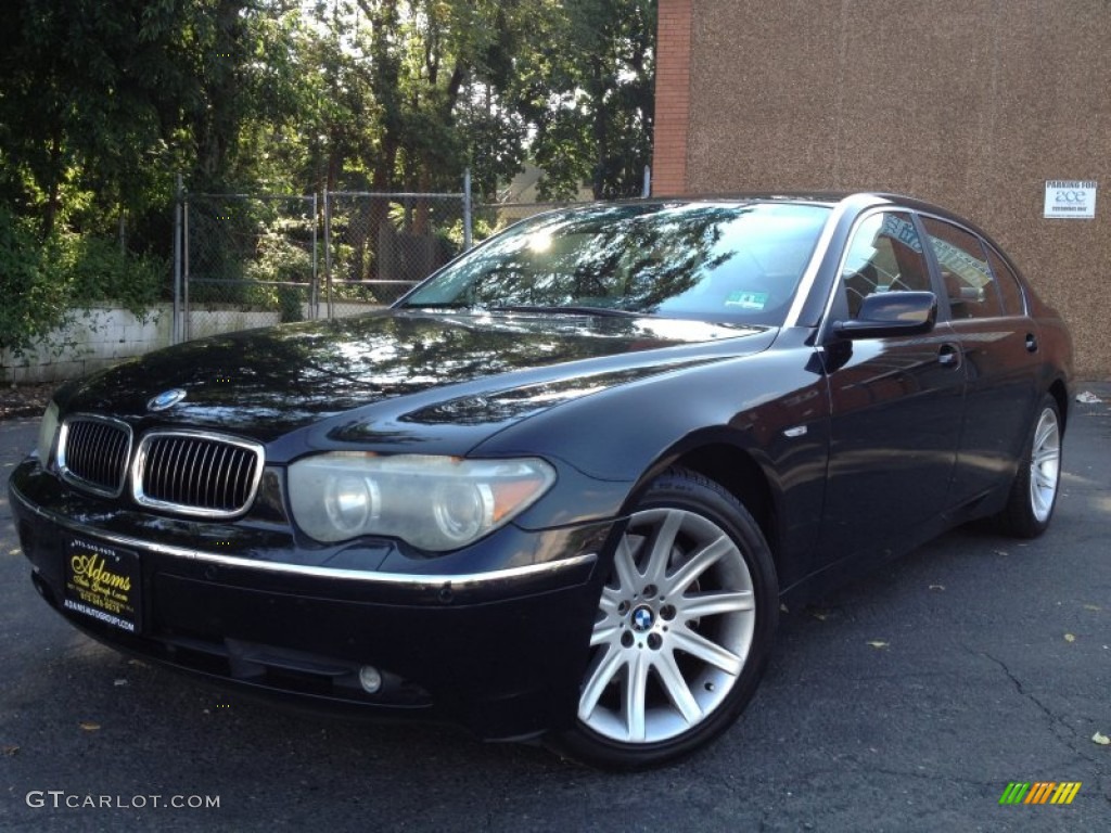 2003 7 Series 745Li Sedan - Jet Black / Black/Black photo #1