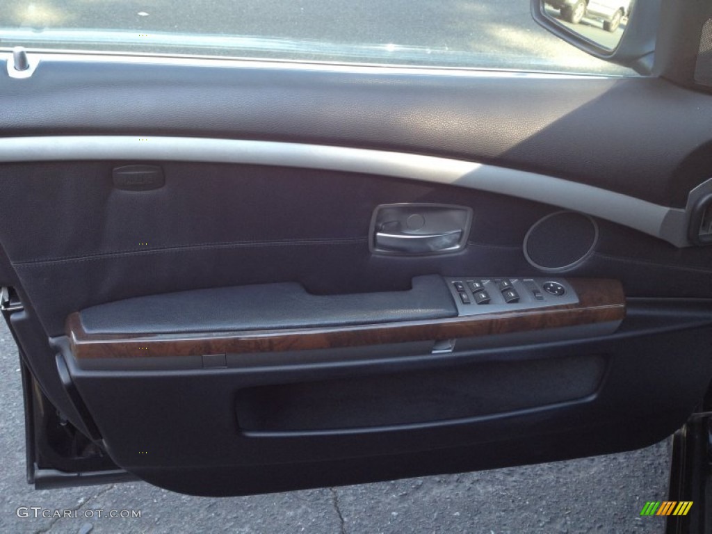 2003 7 Series 745Li Sedan - Jet Black / Black/Black photo #7