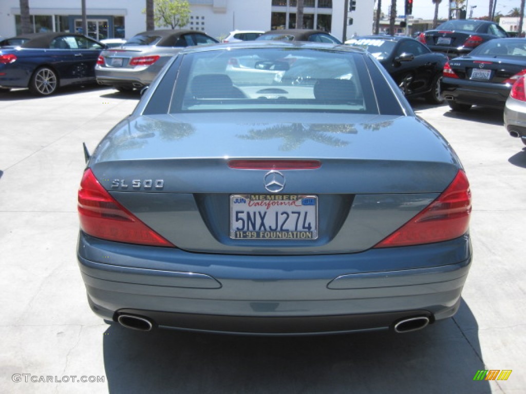 2005 SL 500 Roadster - Aegean Blue Metallic / Ash photo #3