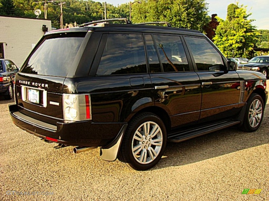 2009 Range Rover Supercharged - Santorini Black Metallic / Jet Black/Jet Black photo #8