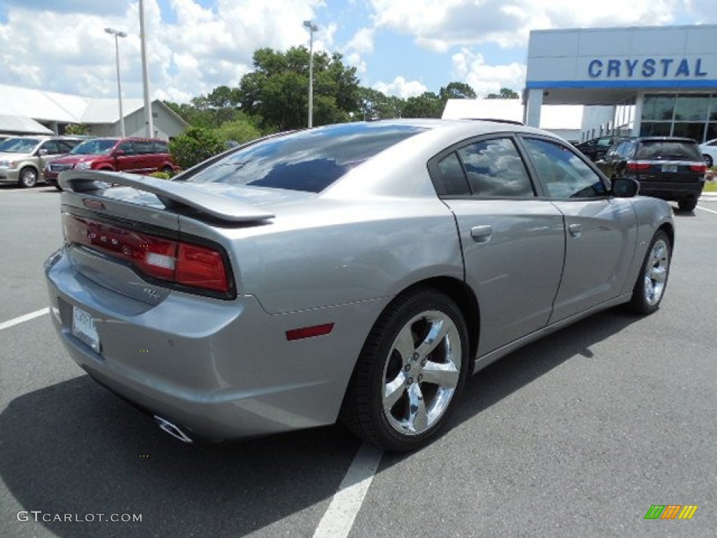 2011 Charger R/T Plus - Billett Silver Metallic / Black photo #8