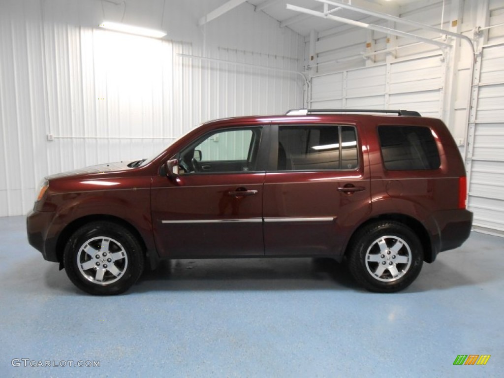 2011 Pilot Touring 4WD - Dark Cherry Pearl / Black photo #1