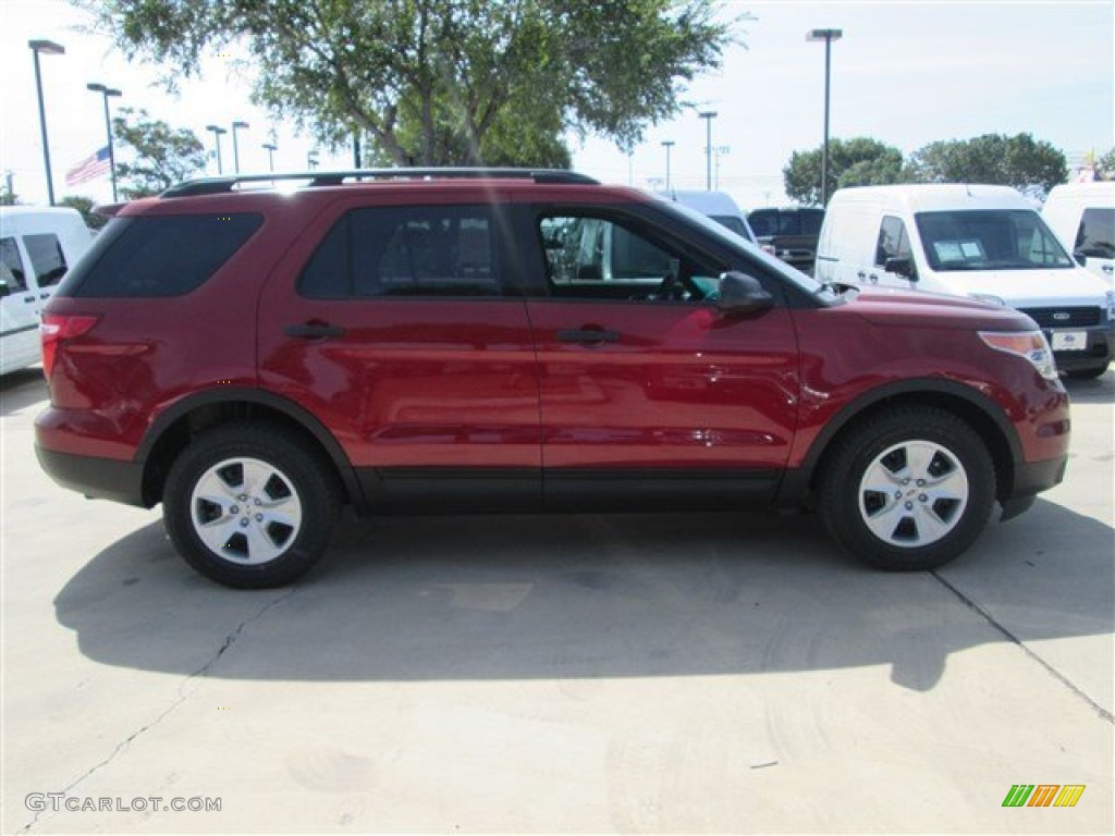 2014 Explorer FWD - Ruby Red / Medium Light Stone photo #6