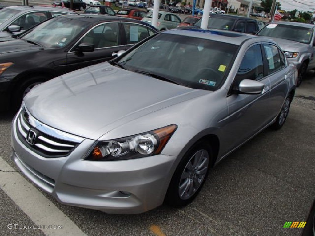 2011 Accord EX-L V6 Sedan - Alabaster Silver Metallic / Black photo #3