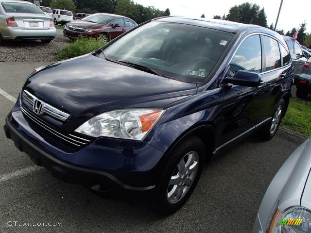 2008 CR-V EX-L 4WD - Royal Blue Pearl / Ivory photo #3