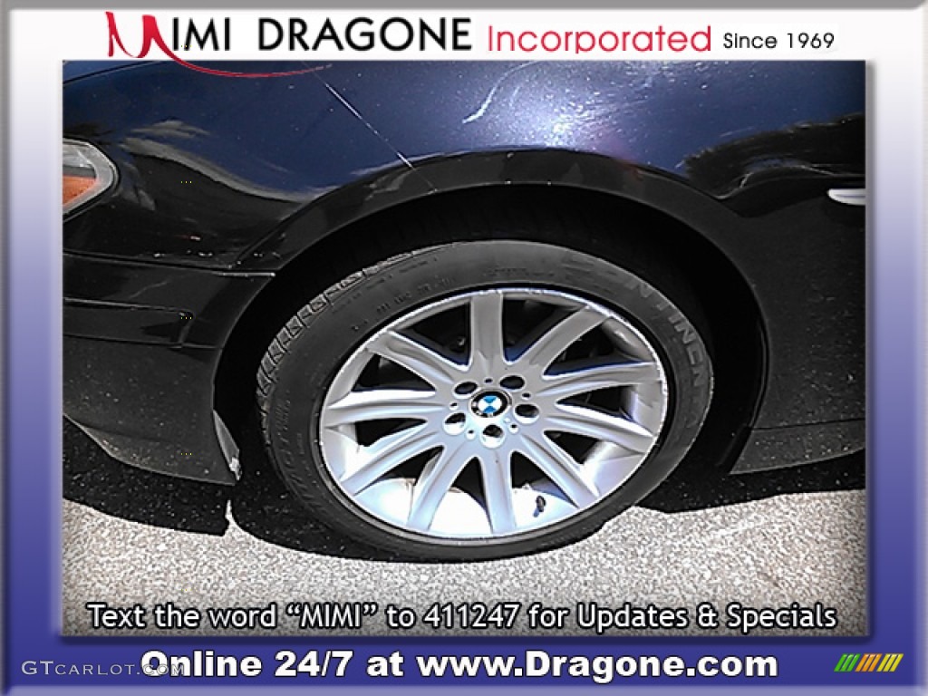 2005 7 Series 745i Sedan - Black Sapphire Metallic / Black/Black photo #4