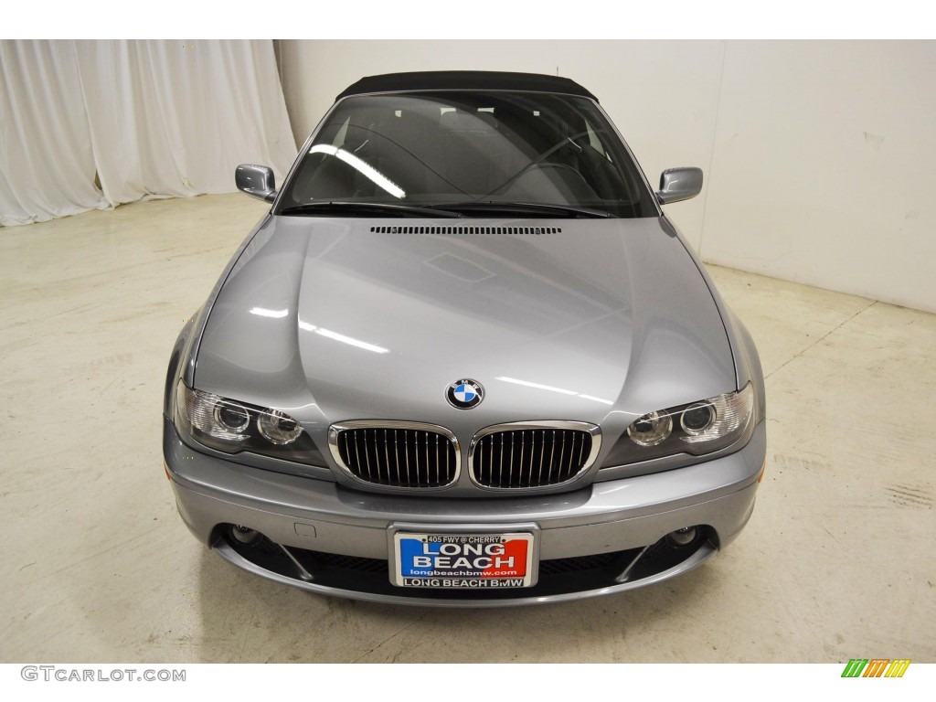 2006 3 Series 330i Convertible - Silver Grey Metallic / Black photo #4