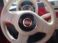 Tessuto Rosso/Avorio (Red/Ivory) Steering Wheel Photo for 2012 Fiat 500 #84208646