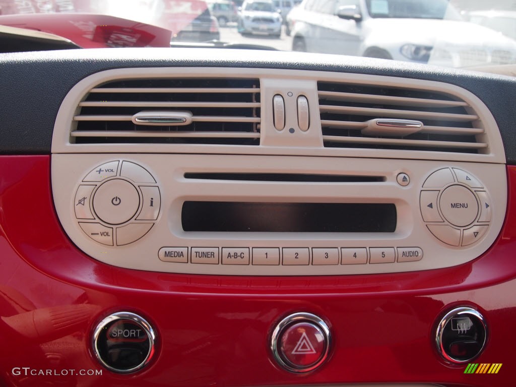 2012 Fiat 500 Pop Audio System Photo #84208673