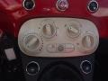 2012 Fiat 500 Tessuto Rosso/Avorio (Red/Ivory) Interior Controls Photo
