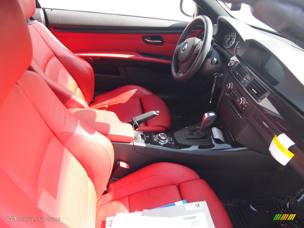 2011 3 Series 328i Convertible - Mineral White Metallic / Coral Red/Black Dakota Leather photo #4