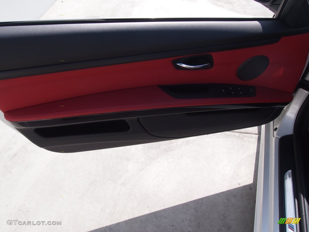 2011 3 Series 328i Convertible - Mineral White Metallic / Coral Red/Black Dakota Leather photo #14