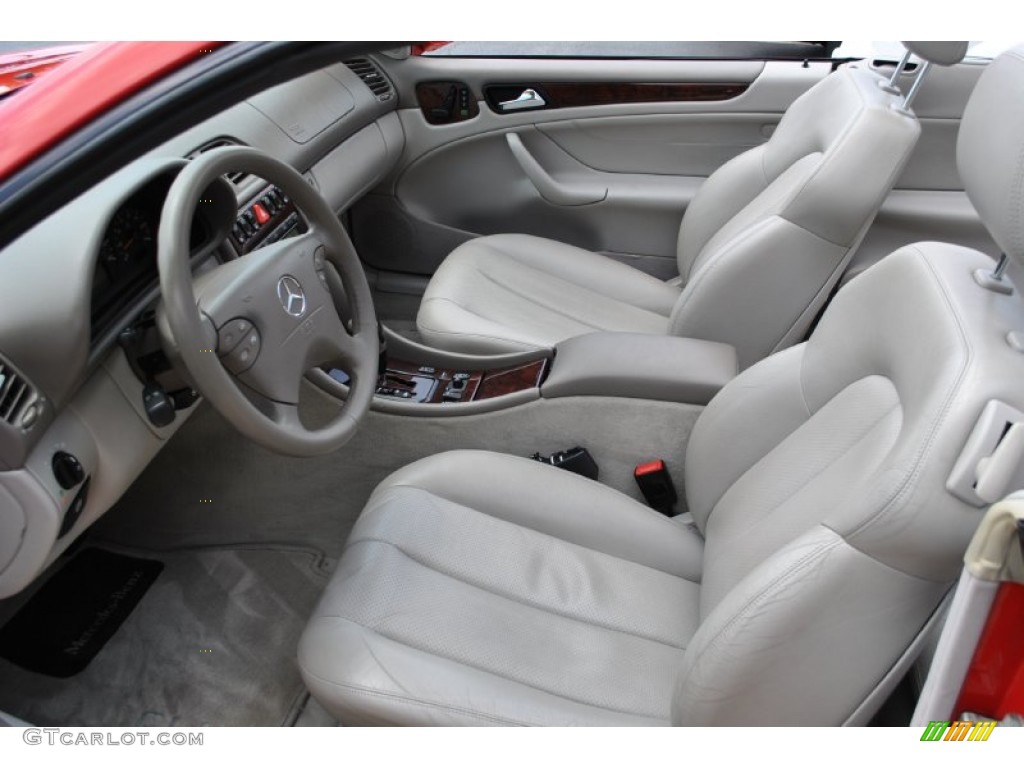 2001 CLK 320 Cabriolet - Magma Red / Ash photo #3