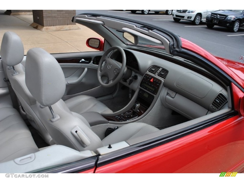 2001 CLK 320 Cabriolet - Magma Red / Ash photo #7