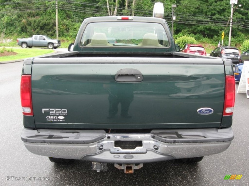 2003 F350 Super Duty XL Regular Cab 4x4 - Dark Highland Green Metallic / Medium Parchment photo #6