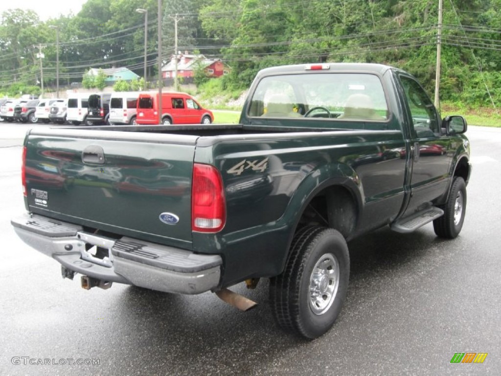 2003 F350 Super Duty XL Regular Cab 4x4 - Dark Highland Green Metallic / Medium Parchment photo #7