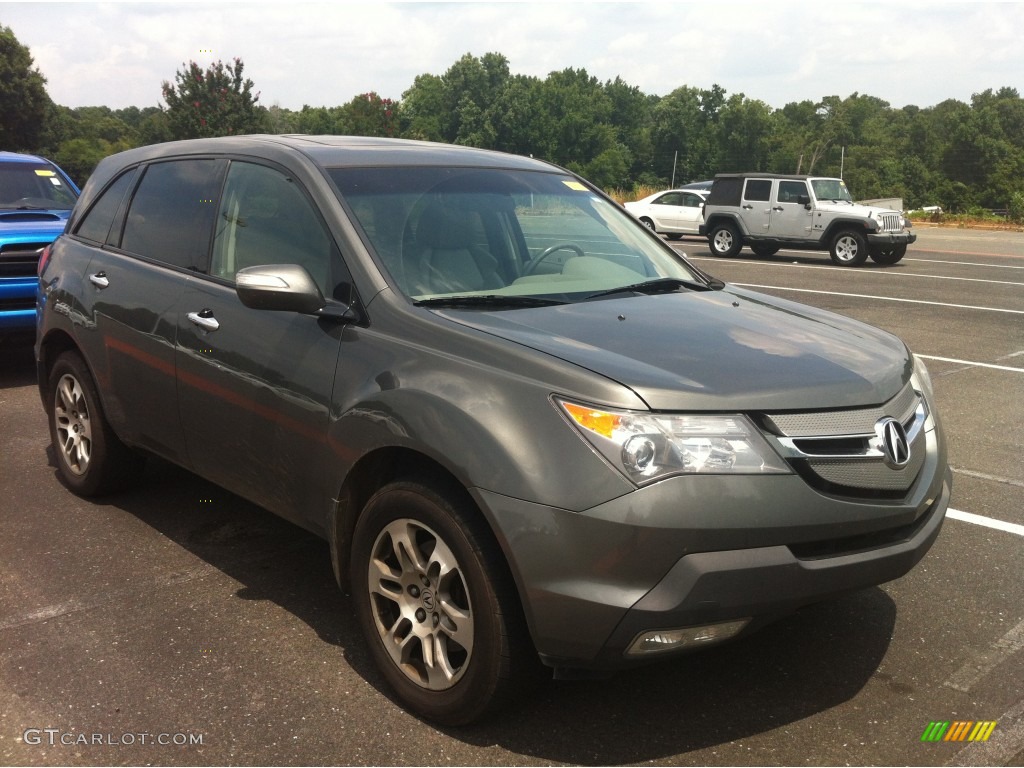 2007 MDX  - Nimbus Gray Metallic / Parchment photo #10