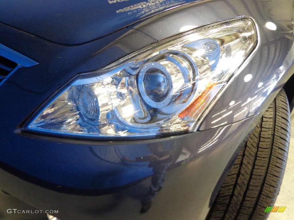 2011 G 25 x AWD Sedan - Blue Slate / Graphite photo #6