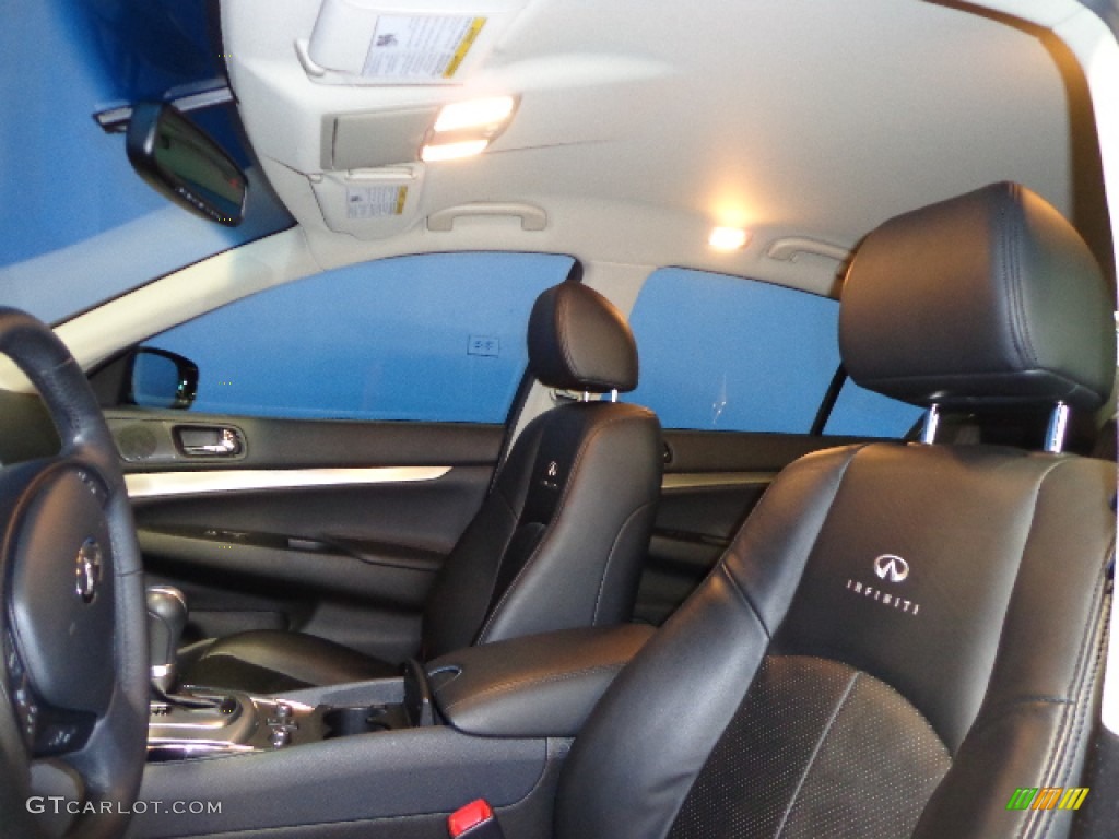 2011 G 25 x AWD Sedan - Blue Slate / Graphite photo #14