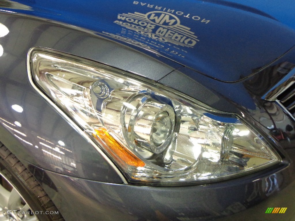2011 G 25 x AWD Sedan - Blue Slate / Graphite photo #20