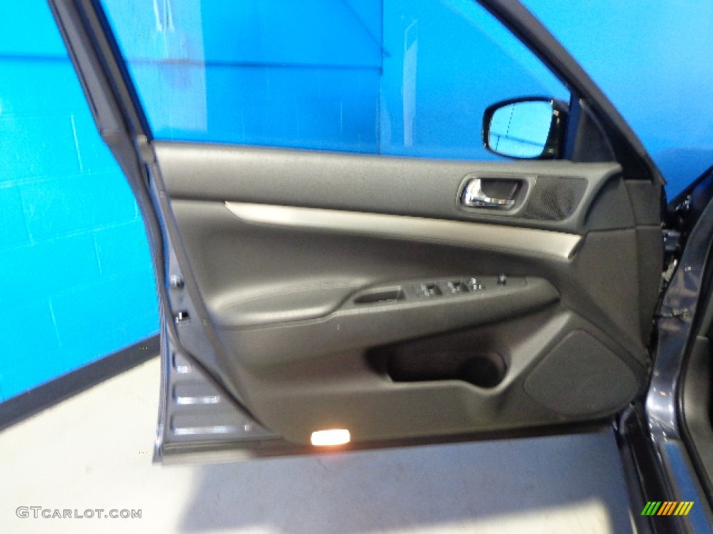 2011 G 25 x AWD Sedan - Blue Slate / Graphite photo #27