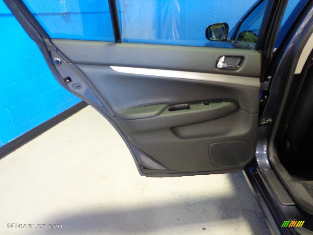 2011 G 25 x AWD Sedan - Blue Slate / Graphite photo #28