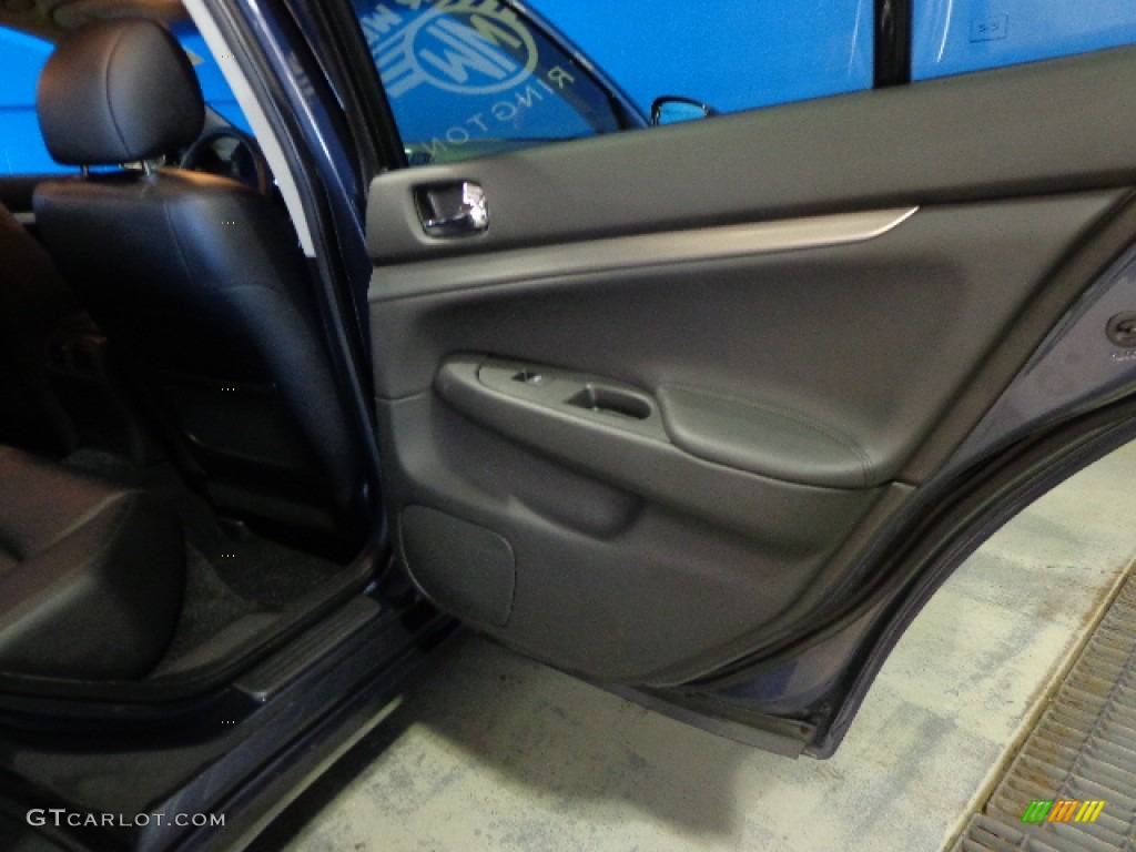 2011 G 25 x AWD Sedan - Blue Slate / Graphite photo #30