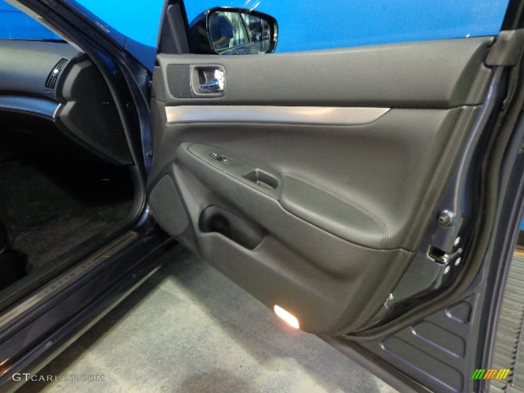 2011 G 25 x AWD Sedan - Blue Slate / Graphite photo #31