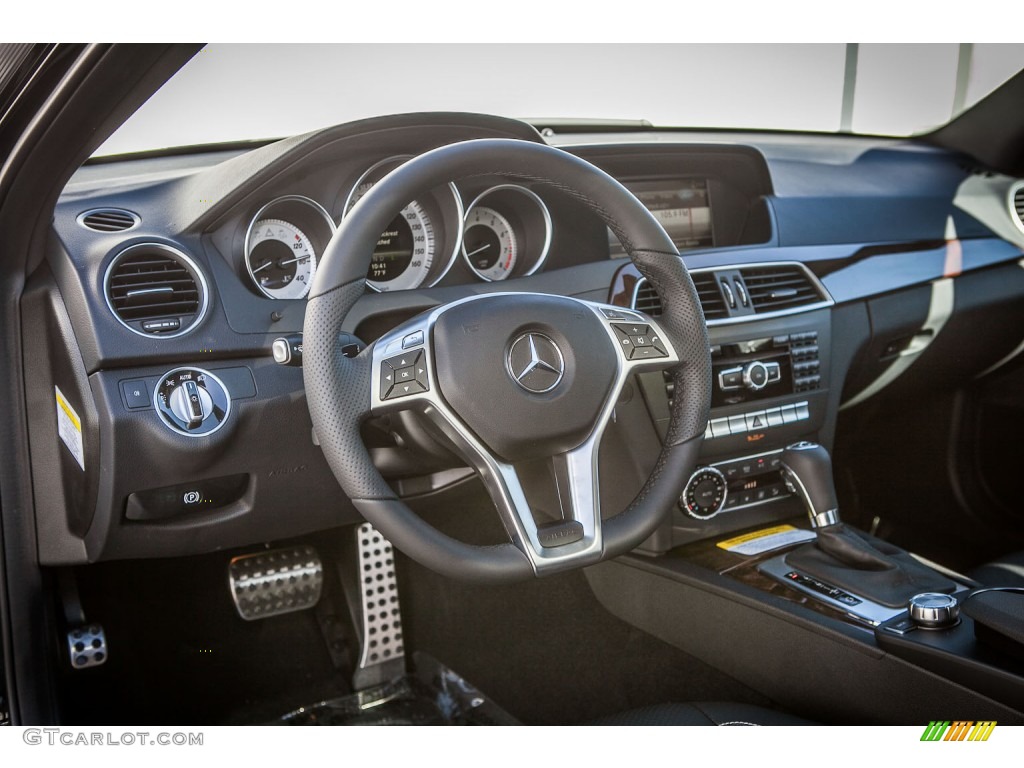 Black Interior 2014 Mercedes-Benz C 250 Coupe Photo #84215276