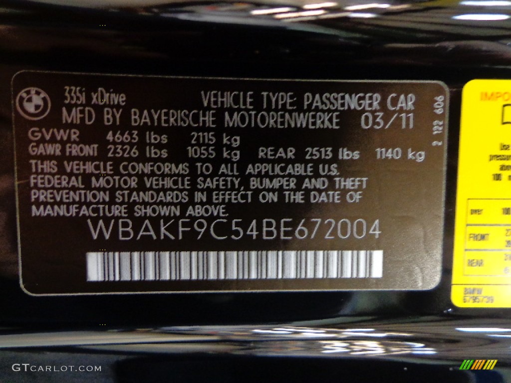 2011 3 Series 335i xDrive Coupe - Jet Black / Coral Red/Black Dakota Leather photo #14