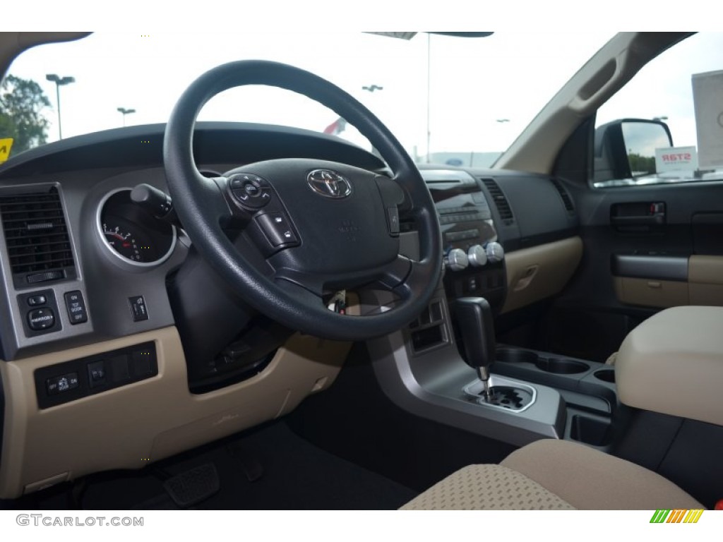 2013 Tundra SR5 CrewMax - Black / Sand Beige photo #6